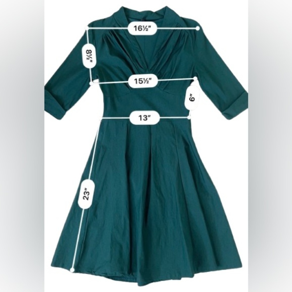 Miusol Green Vintage Style Midi Dress
Size Small - Picture 6 of 8